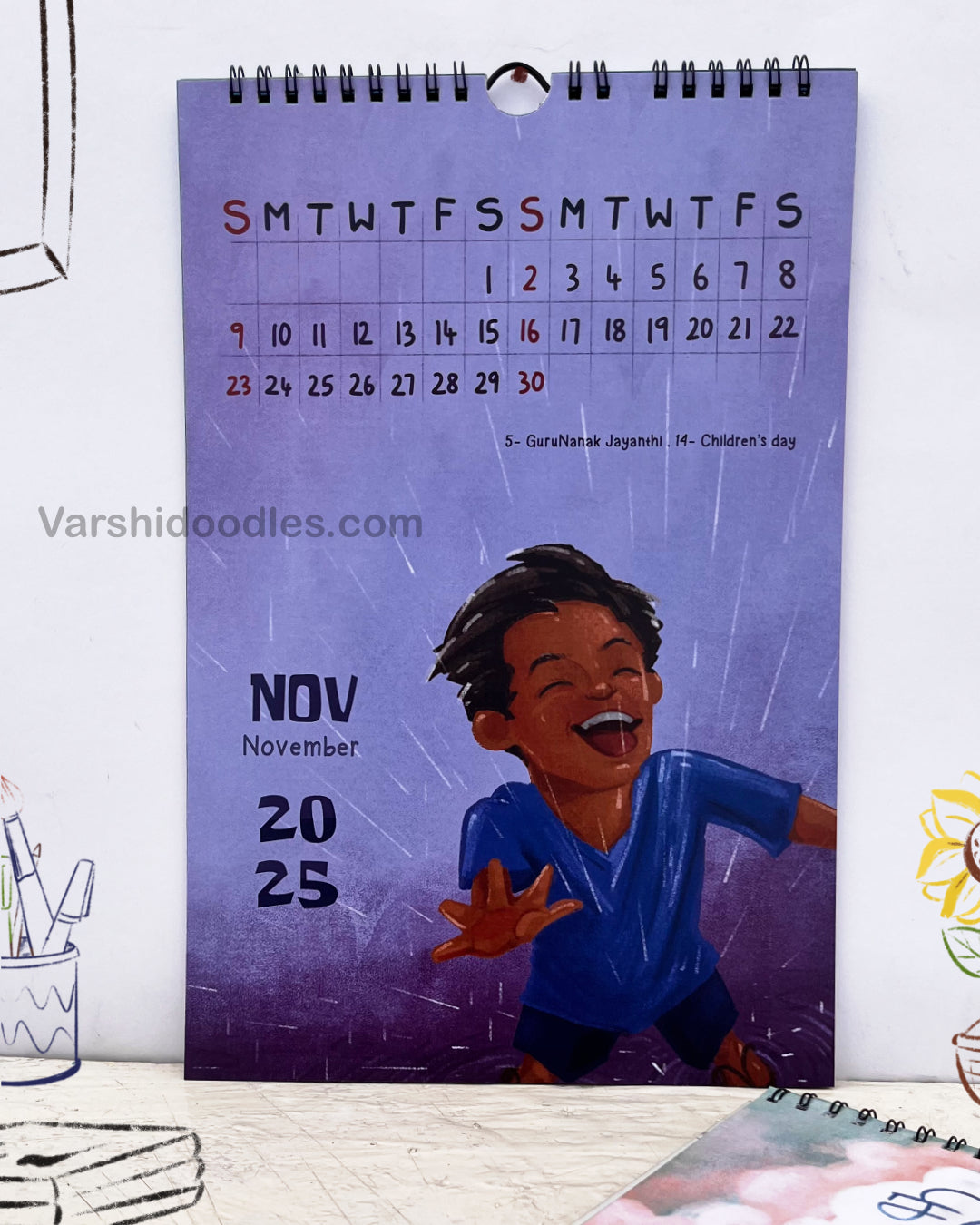 DESK & WALL MONTHLY CALENDAR || COMBO PACK || Free shipping