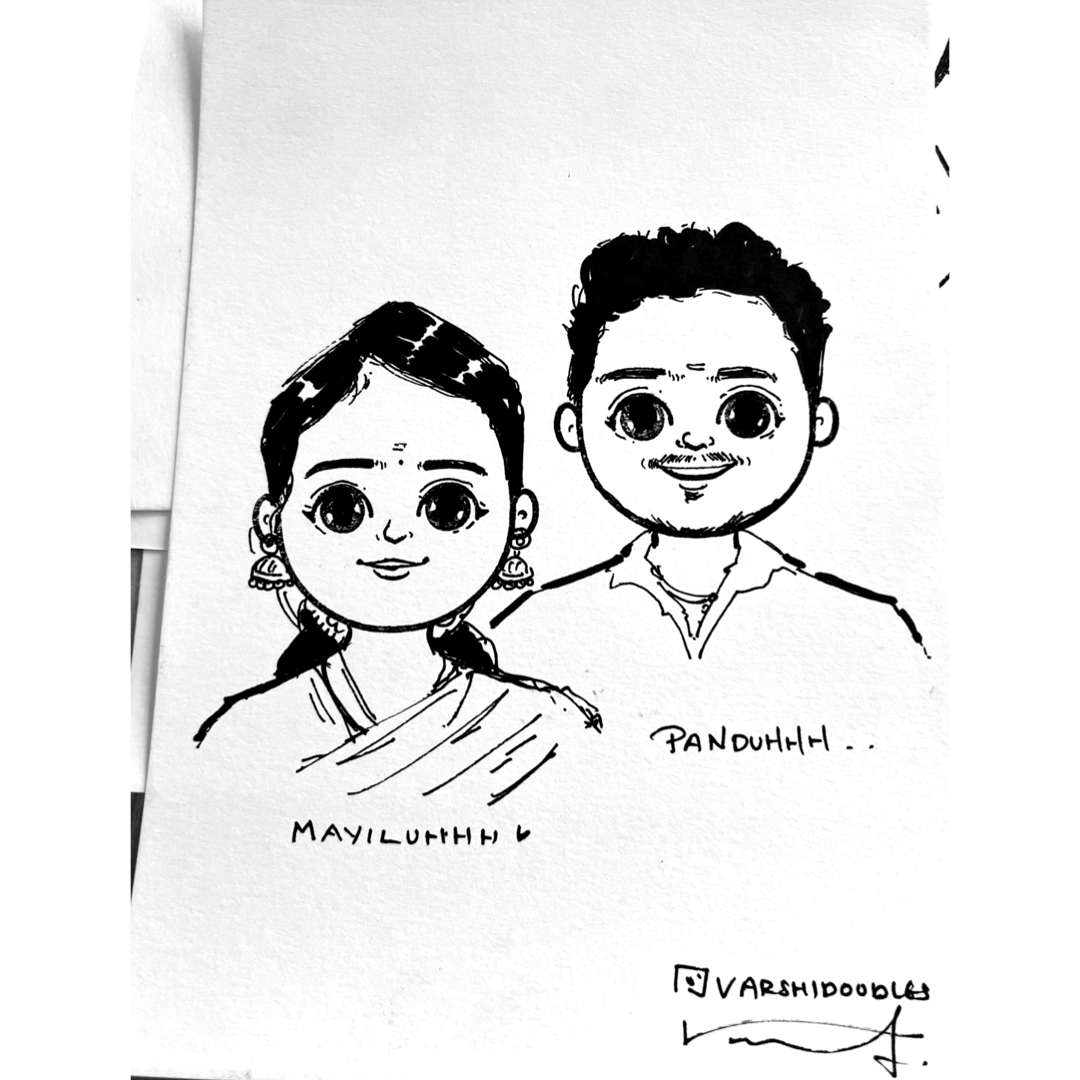 Mini Cartoon Avatars || Size A5 || Hand drawn