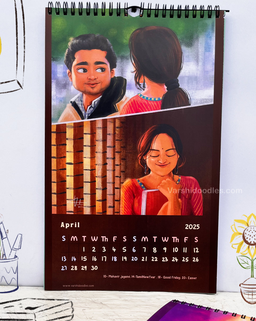 Frames of love 2025 || WALL CALENDAR || Free shipping