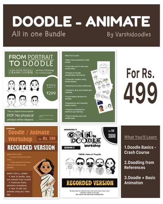 DOODLE - ANIMATE || All in one bundle || value pack