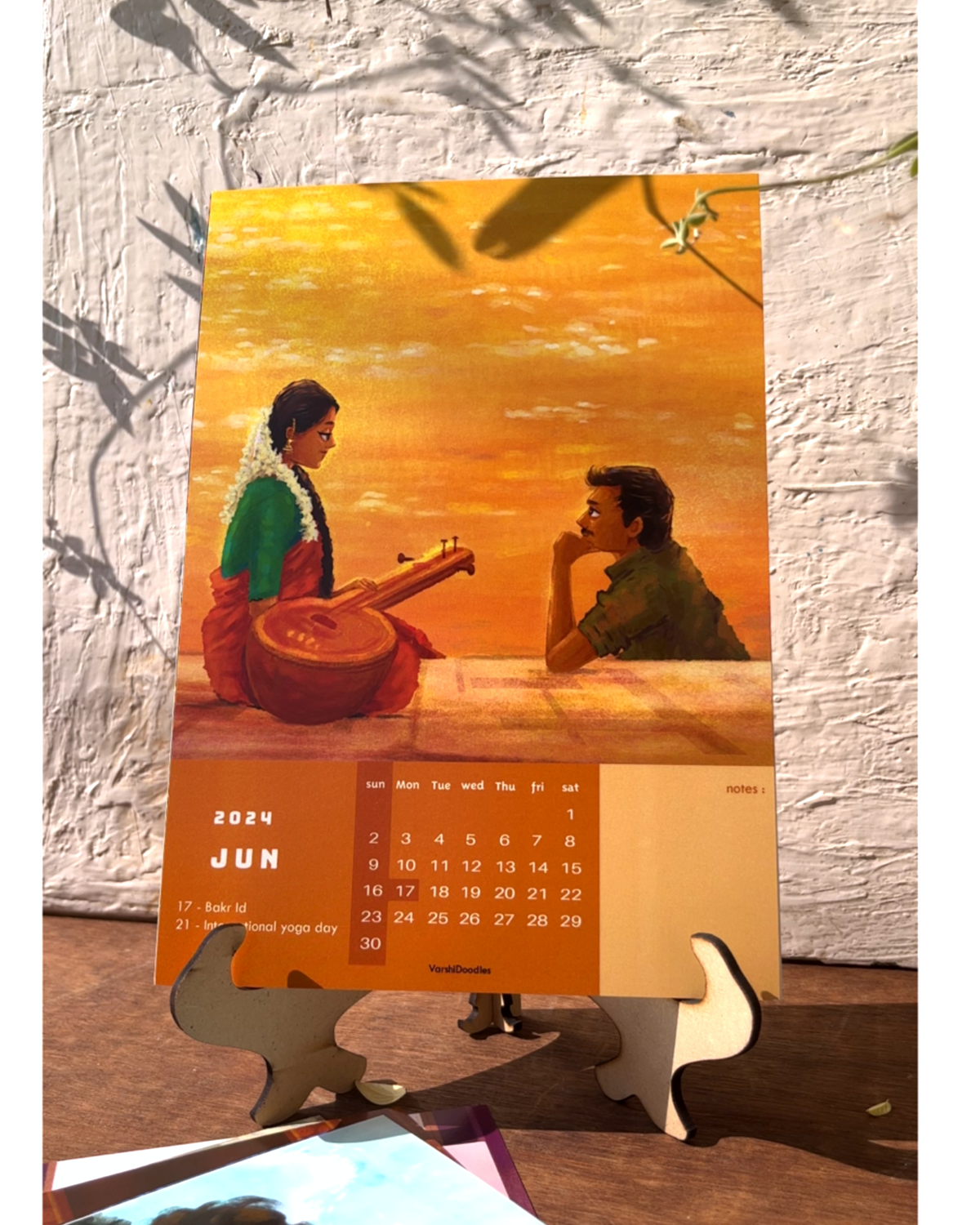 Frames of love || Desktop calendar || Free shipping