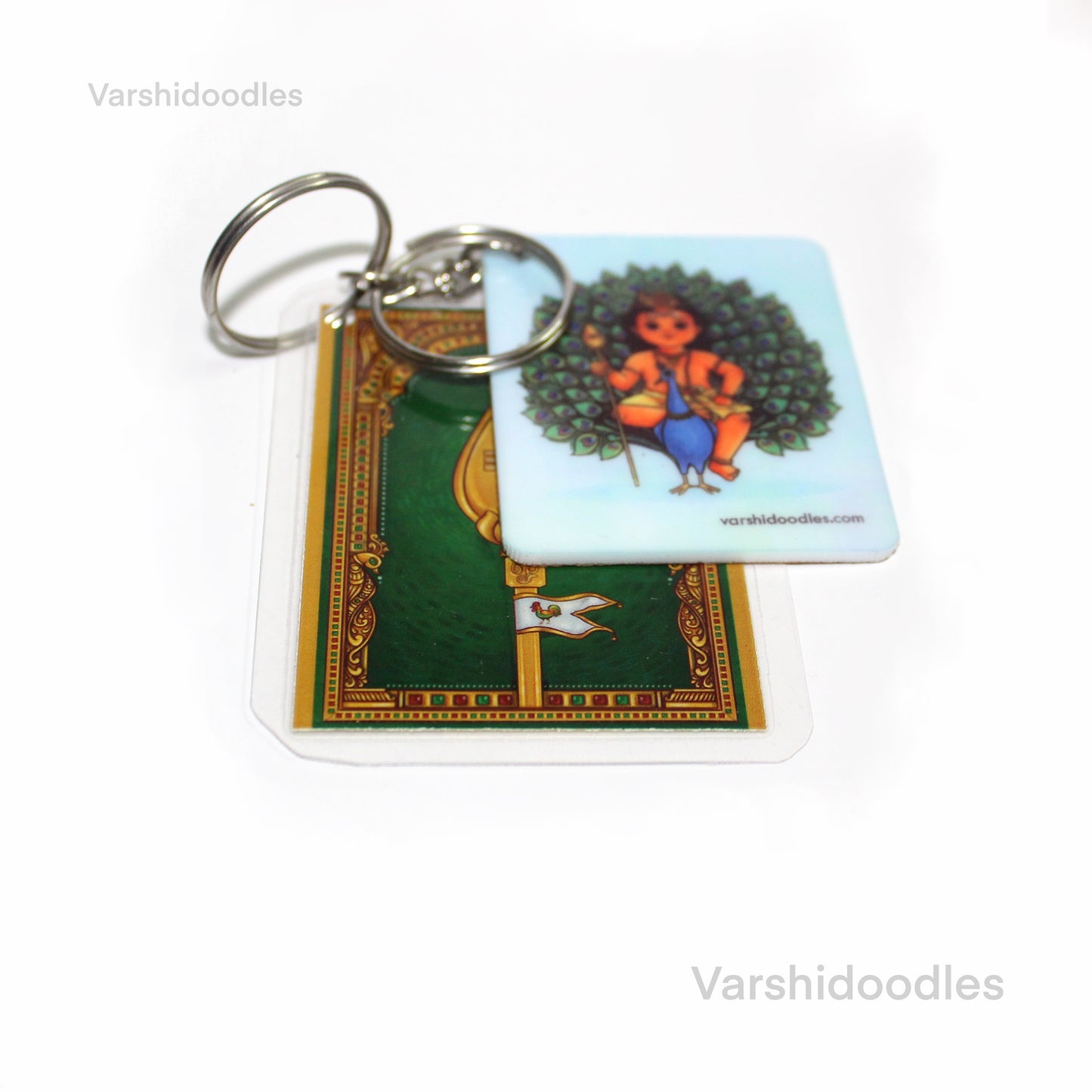 Murugan Acrylic keychain + vel keychain charm