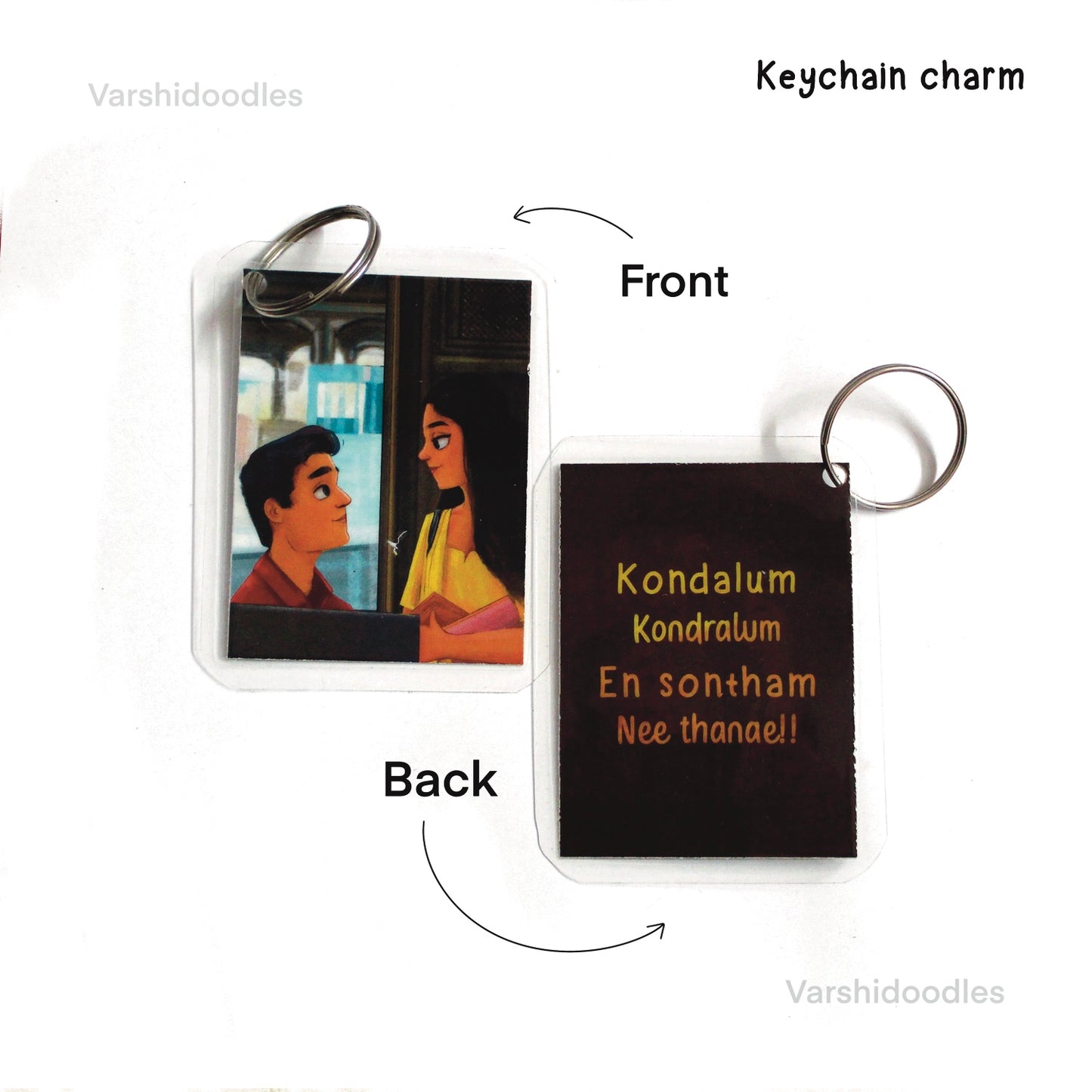 Ok kanmani acrylic keychain + Alaipayuthey keychain charm