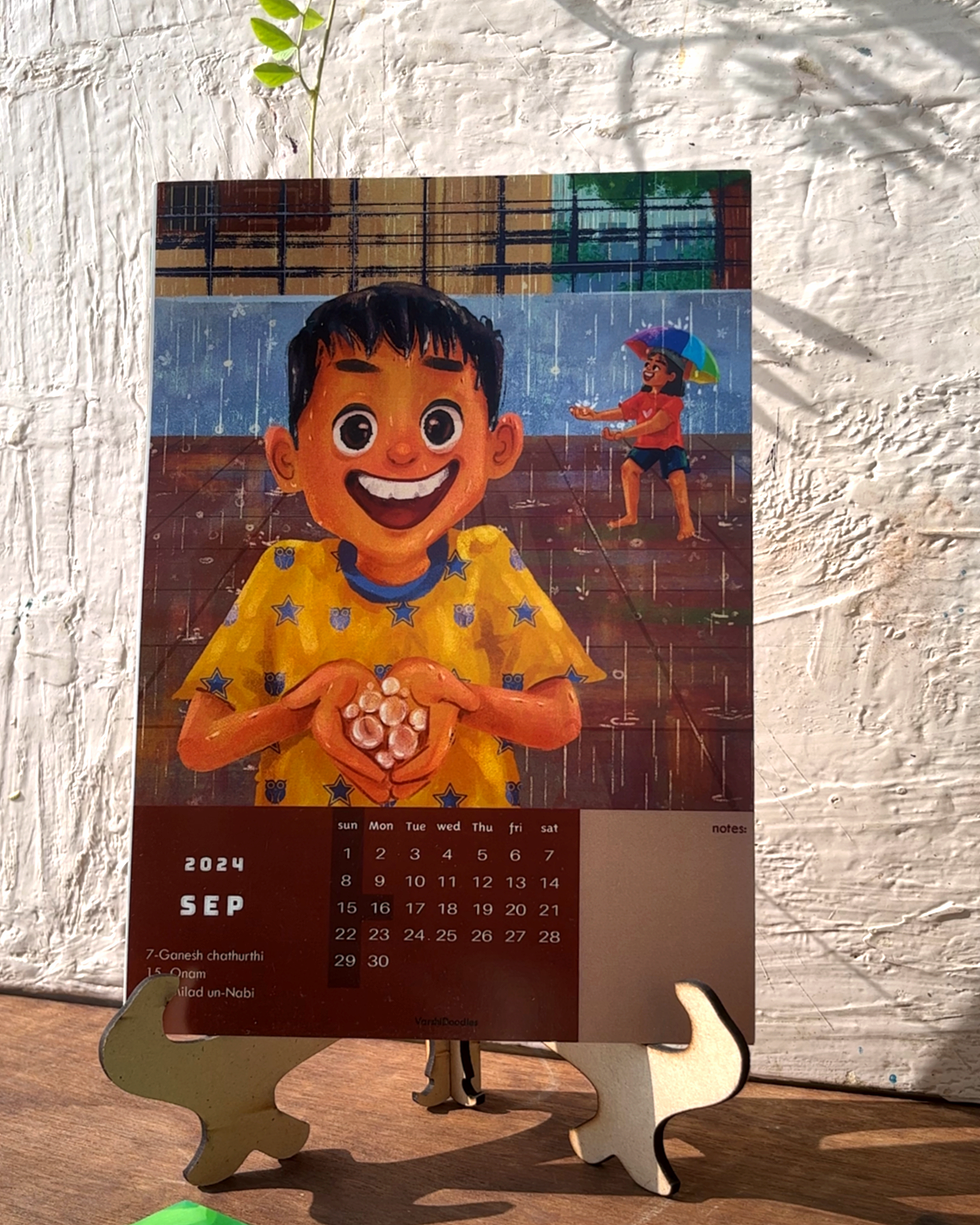 Chinna Chinna Aasai || Desktop calendar || Free shipping